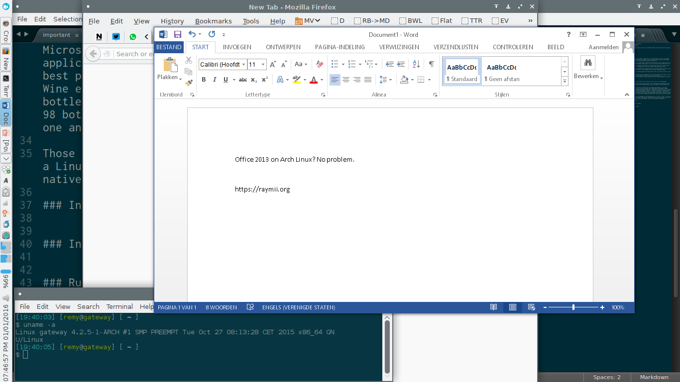 install microsoft word linux